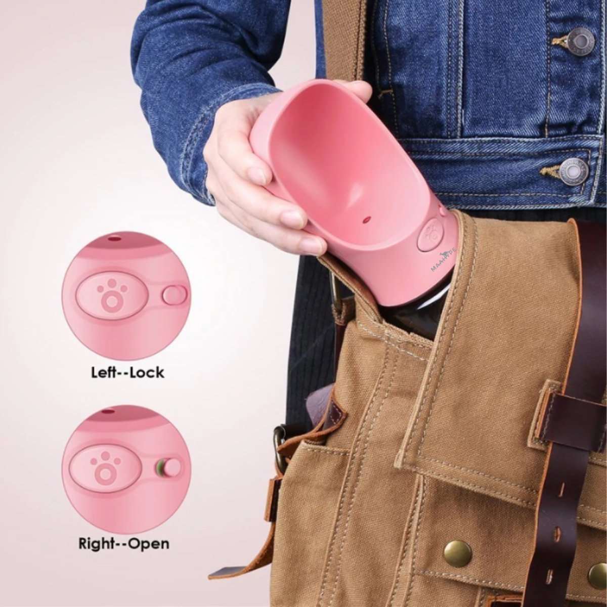 Portable Dog Water Bottle - Waggy Tails