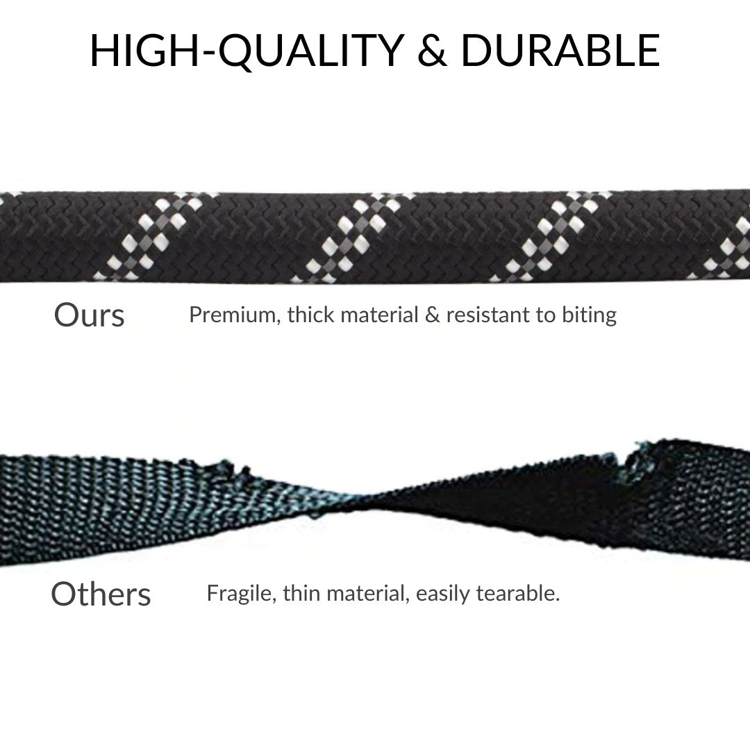 Strong Reflective Dog Leash - Waggy Tails
