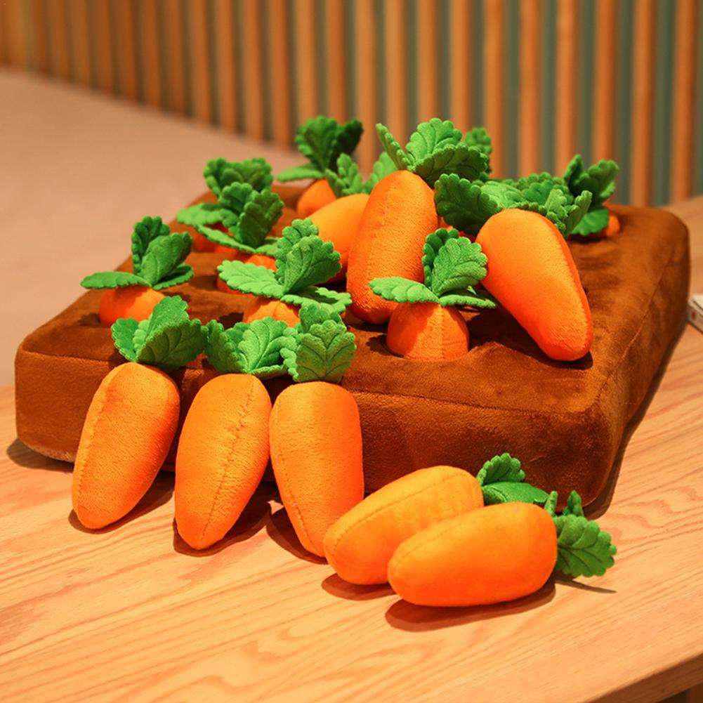 Carrot Field Pet Plushie Toy Waggy Tails